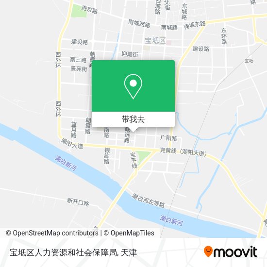 宝坻区人力资源和社会保障局地图