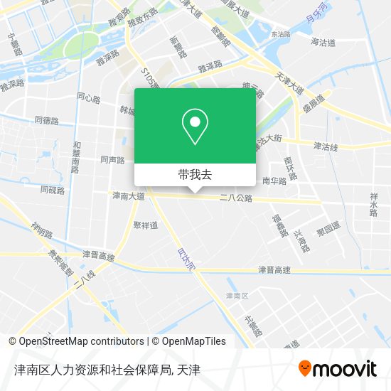 津南区人力资源和社会保障局地图