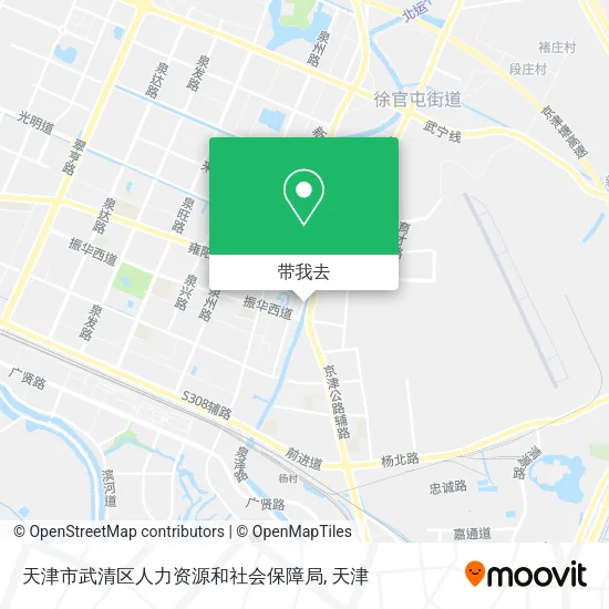 天津市武清区人力资源和社会保障局地图