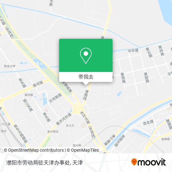 濮阳市劳动局驻天津办事处地图