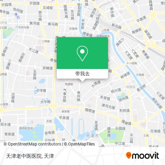 天津老中医医院地图
