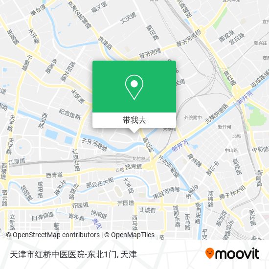 天津市红桥中医医院-东北1门地图