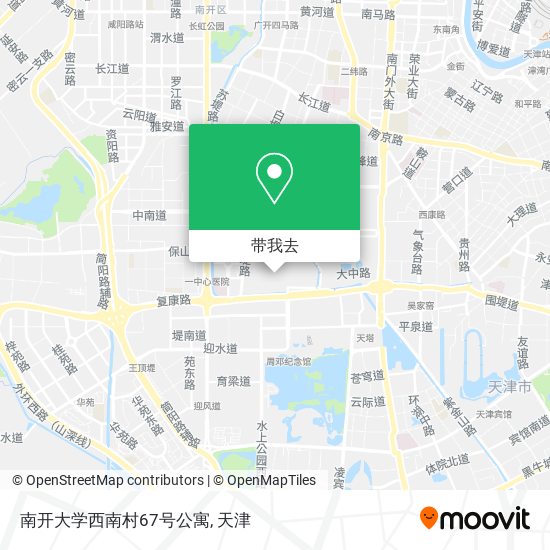 南开大学西南村67号公寓地图