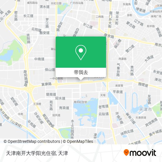 天津南开大学阳光住宿地图