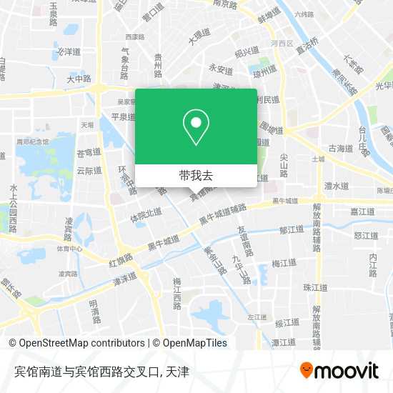 宾馆南道与宾馆西路交叉口地图