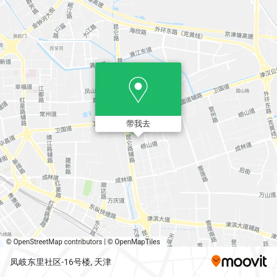 凤岐东里社区-16号楼地图
