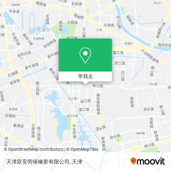 天津双安劳保橡胶有限公司地图