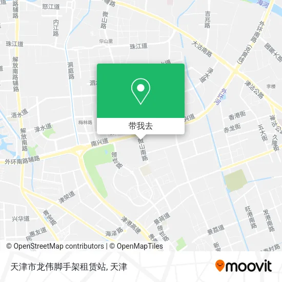 天津市龙伟脚手架租赁站地图