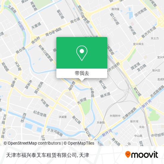 天津市福兴泰叉车租赁有限公司地图