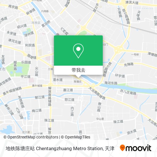 地铁陈塘庄站 Chentangzhuang Metro Station地图