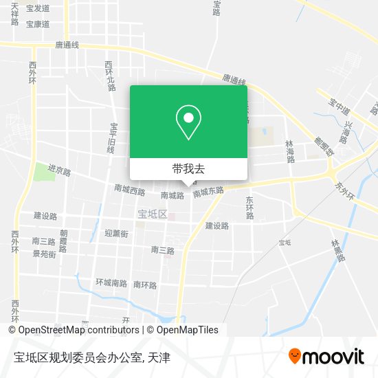 宝坻区规划委员会办公室地图