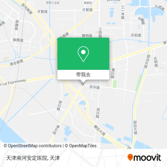 天津南河安定医院地图