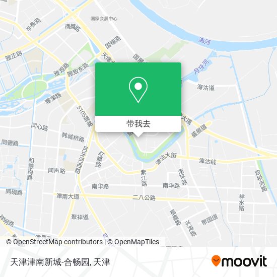 天津津南新城-合畅园地图