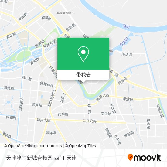天津津南新城合畅园-西门地图