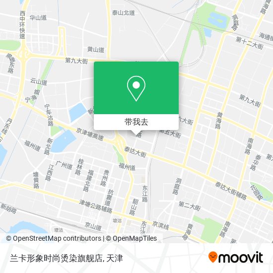 兰卡形象时尚烫染旗舰店地图