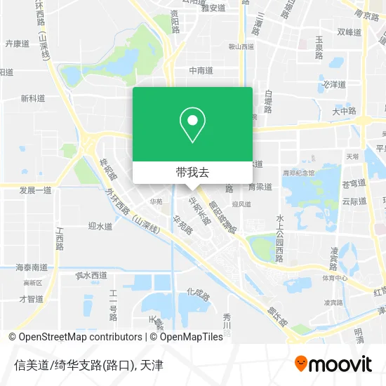 信美道/绮华支路(路口)地图