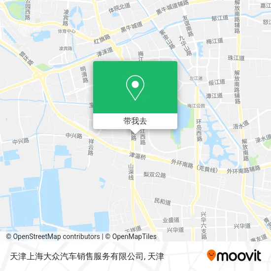 天津上海大众汽车销售服务有限公司地图