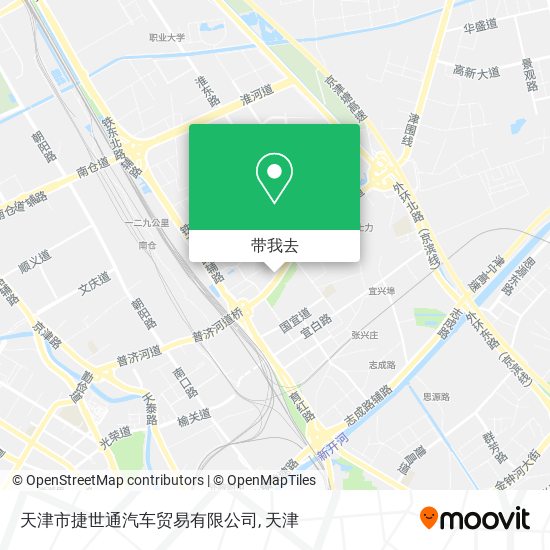 天津市捷世通汽车贸易有限公司地图