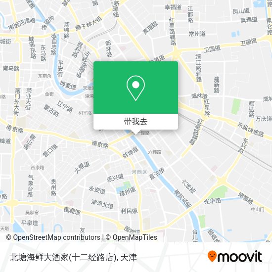 北塘海鲜大酒家(十二经路店)地图