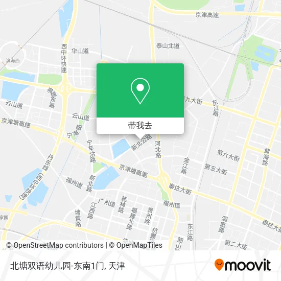 北塘双语幼儿园-东南1门地图