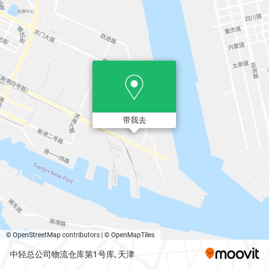 中轻总公司物流仓库第1号库地图