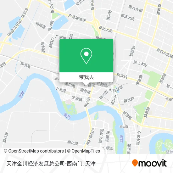 天津金川经济发展总公司-西南门地图