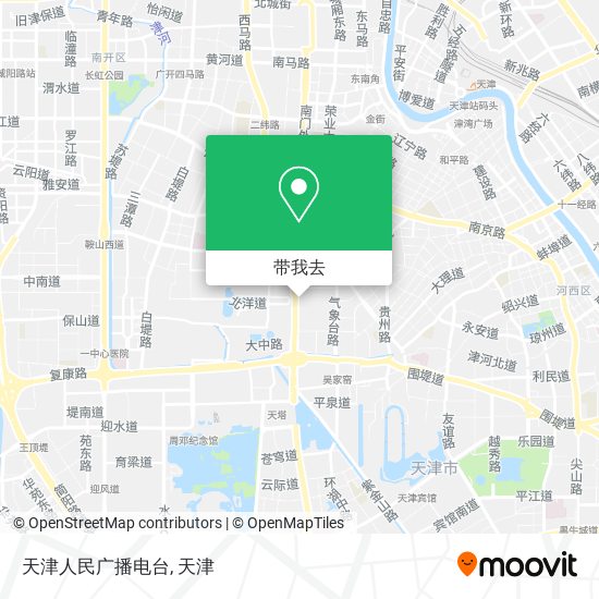 天津人民广播电台地图