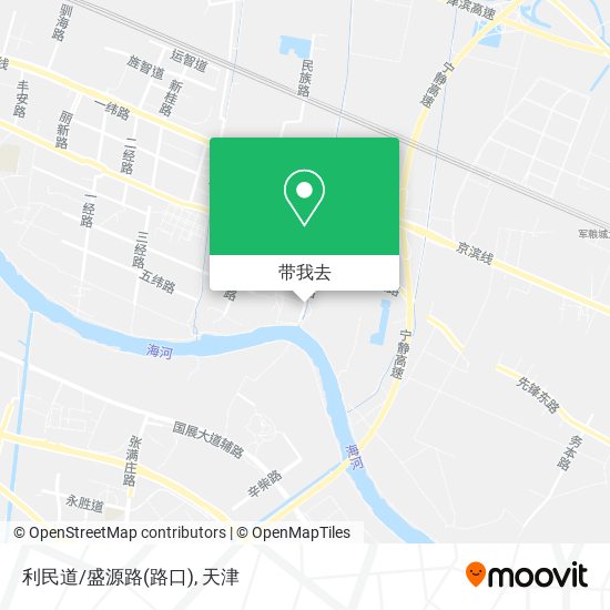 利民道/盛源路(路口)地图