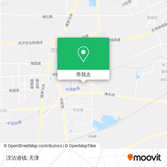 汊沽港镇地图