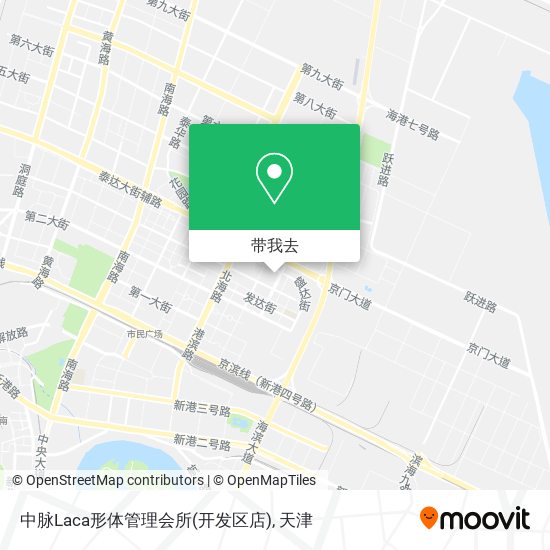 中脉Laca形体管理会所(开发区店)地图
