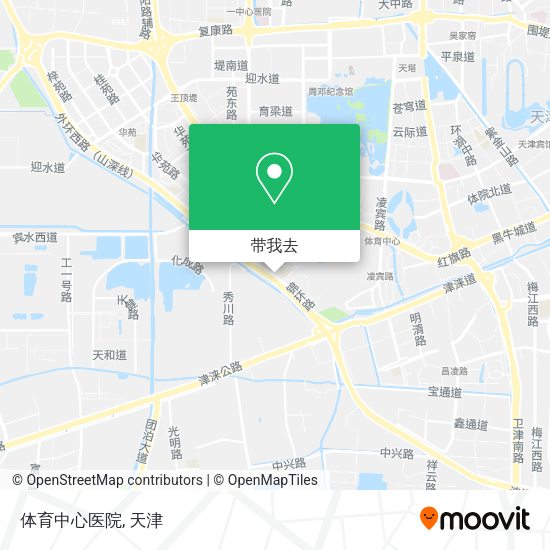 体育中心医院地图