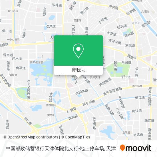中国邮政储蓄银行天津体院北支行-地上停车场地图