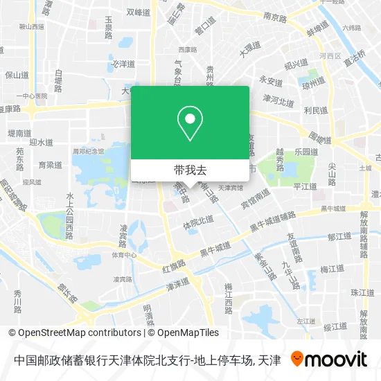 中国邮政储蓄银行天津体院北支行-地上停车场地图