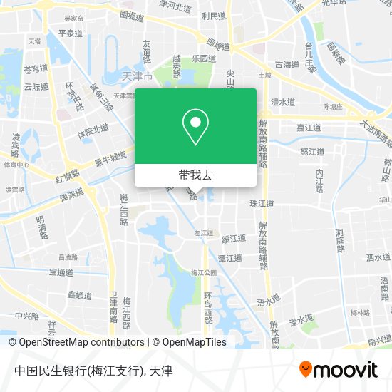 中国民生银行(梅江支行)地图