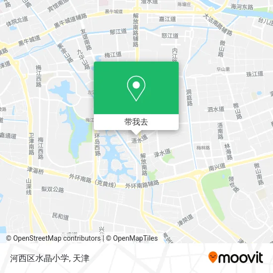 河西区水晶小学地图