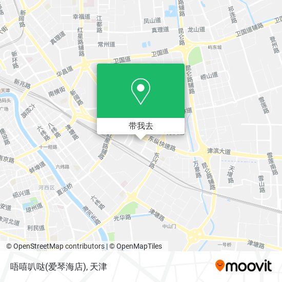 唔嘻叭哒(爱琴海店)地图