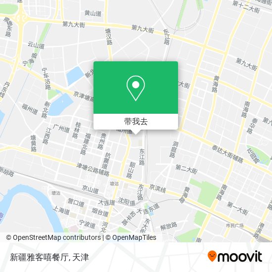 新疆雅客嘻餐厅地图