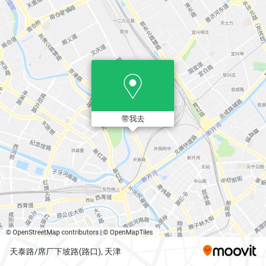 天泰路/席厂下坡路(路口)地图