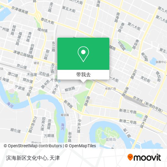 滨海新区文化中心地图