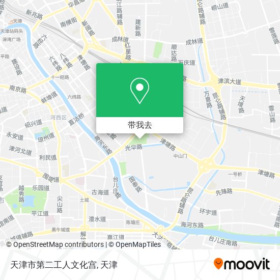 天津市第二工人文化宫地图