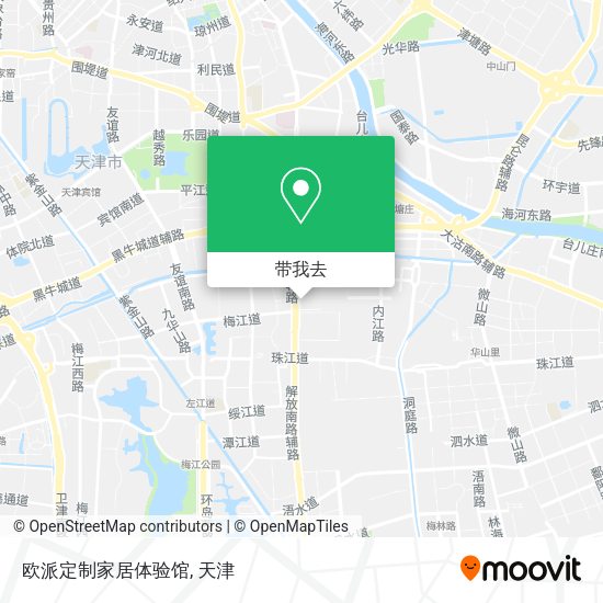 欧派定制家居体验馆地图