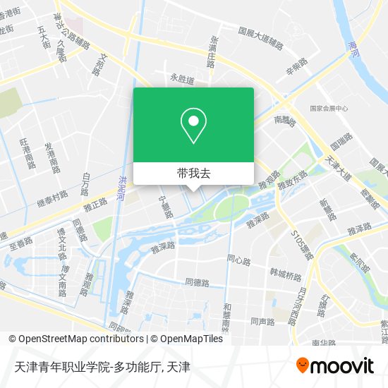 天津青年职业学院-多功能厅地图