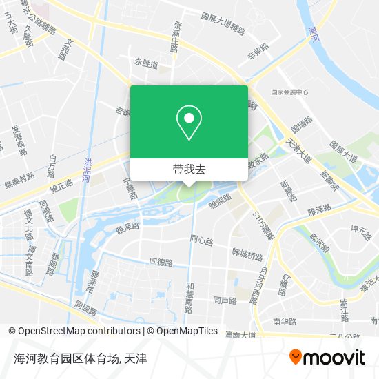 海河教育园区体育场地图