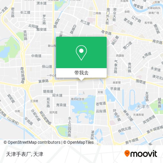 天津手表厂地图