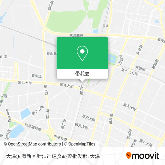天津滨海新区塘沽严建义蔬菜批发部地图