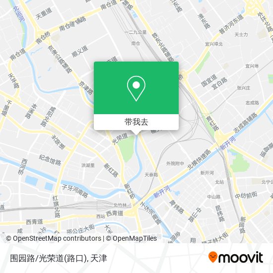 围园路/光荣道(路口)地图