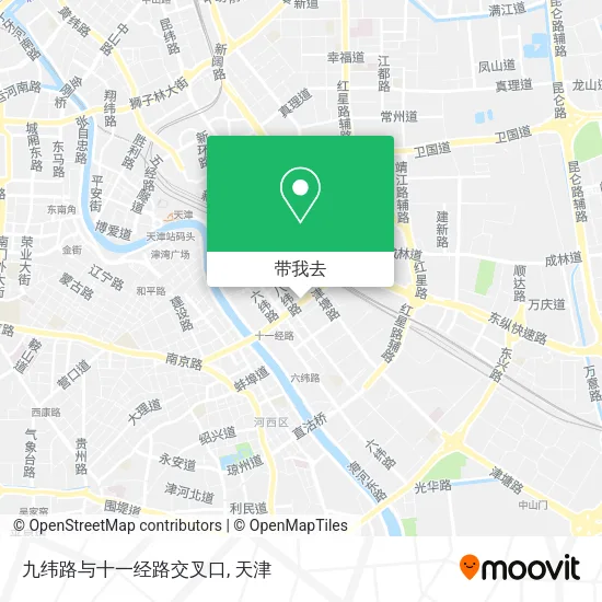 九纬路与十一经路交叉口地图