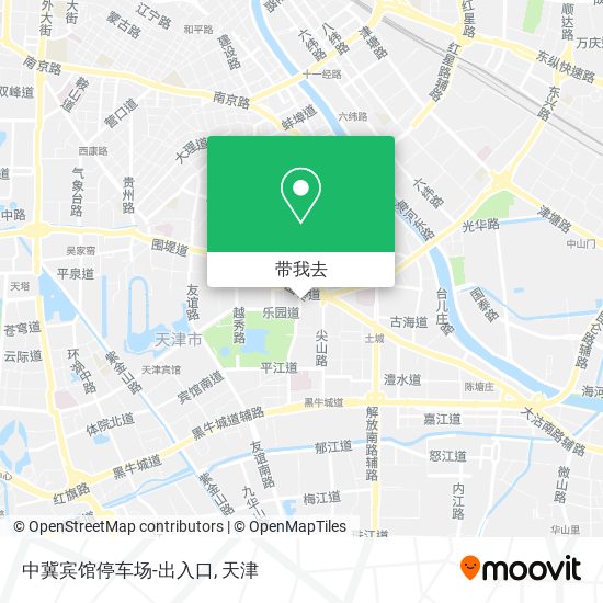中冀宾馆停车场-出入口地图