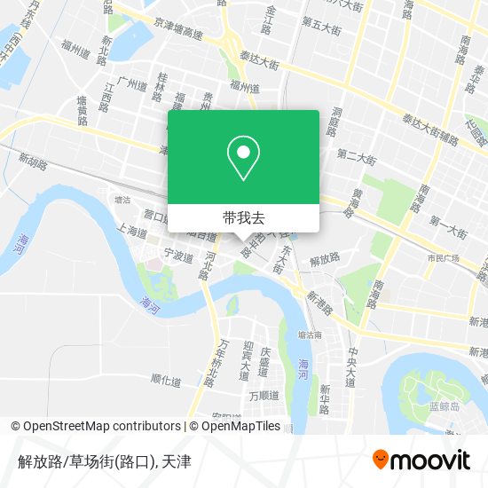 解放路/草场街(路口)地图