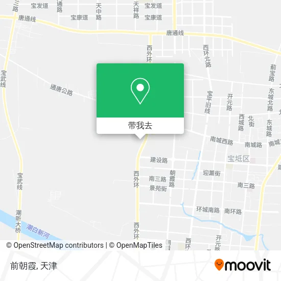 前朝霞地图
